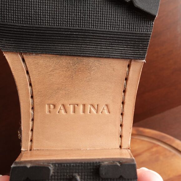 Portland Leather Patina Boots Womens Size 9 Brown Leather Ankle Side Zip Heeled - Picture 14 of 16